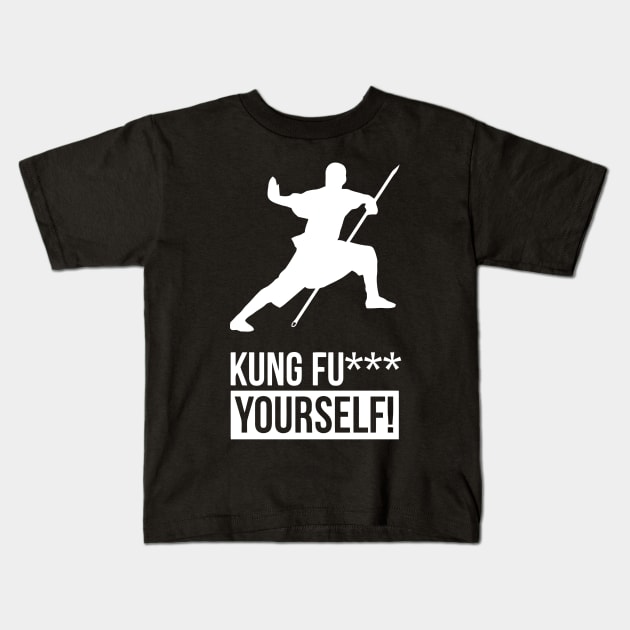 KUNG FU xx Yourself Kids T-Shirt by Ramateeshop